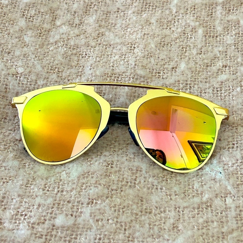 Non Brand Gold Aviator Frames